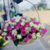 Hanging Pink & Purple Basket