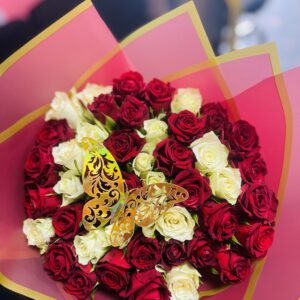 Golden Touch Red Bouquet
