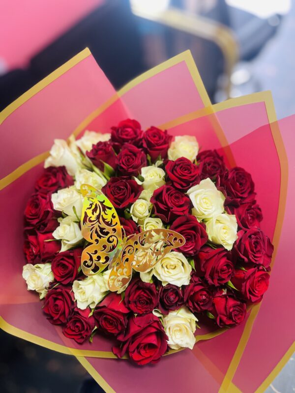 Golden Touch Red Bouquet