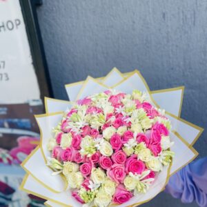 Elegant Pink & White Bloom