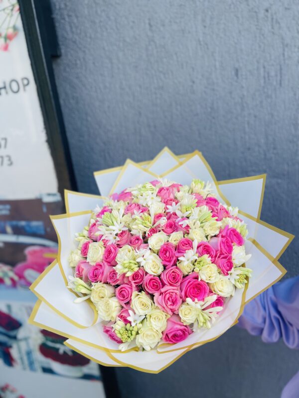 Elegant Pink & White Bloom