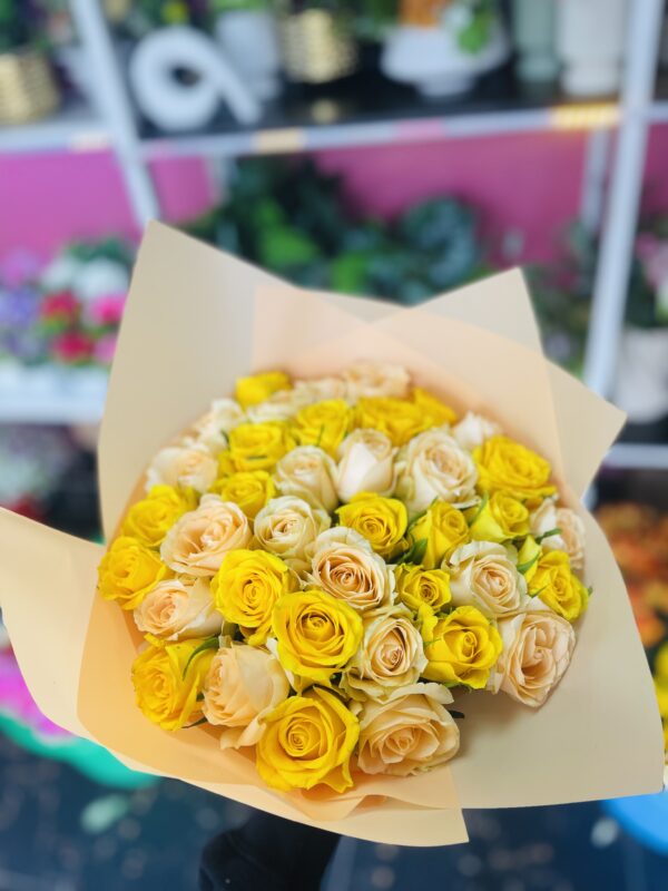 Sunshine Yellow Hand Bouquet