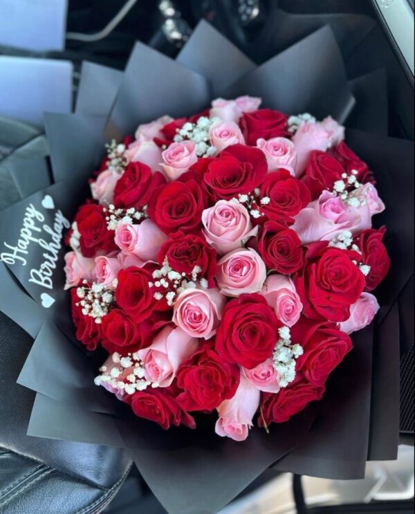 Ruby & White Mix Bouquet