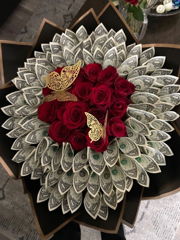 Luxury Rose & Cash Bouquet