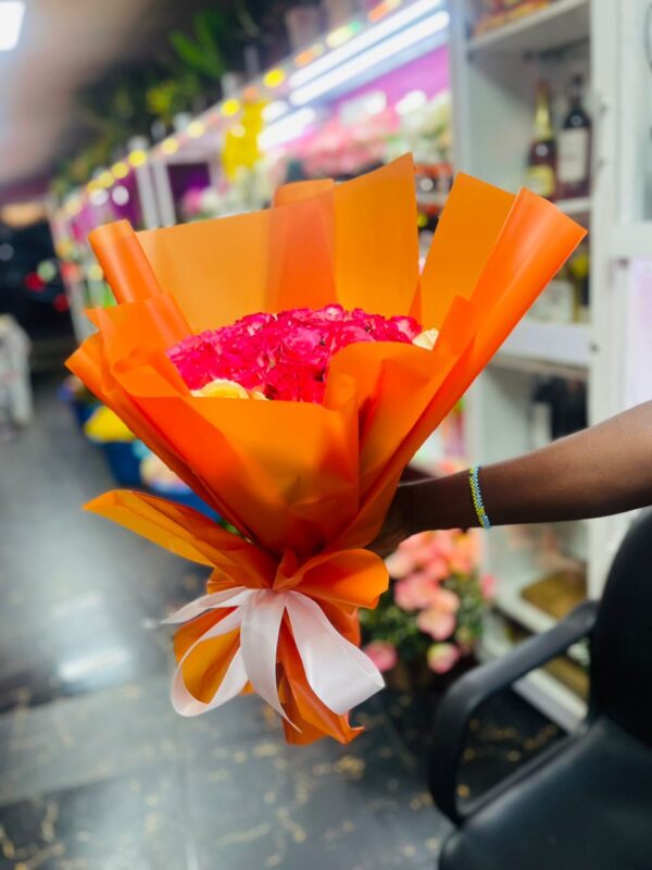 Sunset Rose Bouquet - Image 3