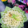 Ivory Bloom – Classic White Rose Bouquet Rwanda