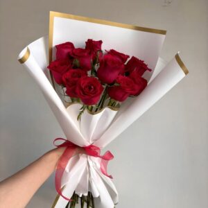Classic Kigali Red Rose Bouquet – Timeless Love