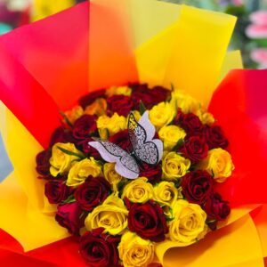 Royal Flame Rose Bouquet