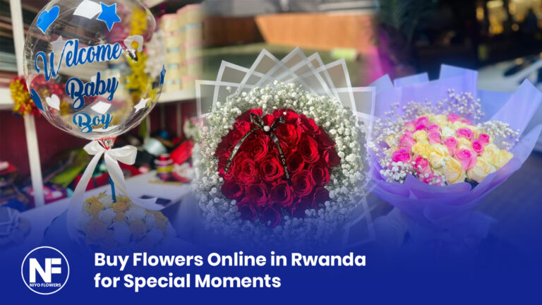 Bright birthday flowers in Rwanda with sunflowers and lilies