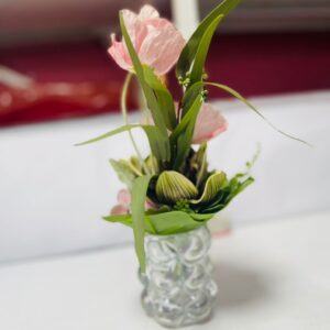 Blush Breeze – Romantic Pink Flower Vase Arrangement