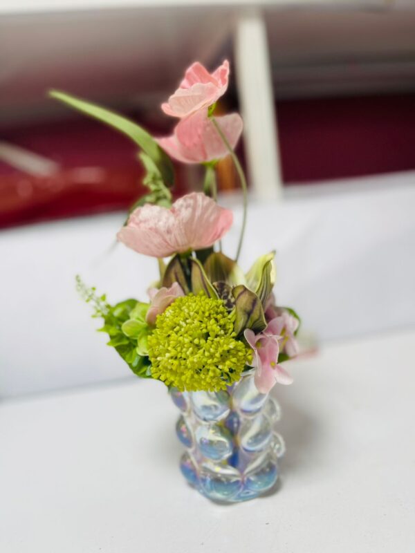 Blush Breeze – Romantic Pink Flower Vase Arrangement - Image 3