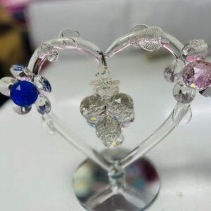 Crystal Heart Flower Ornament – Elegant Gift & Home Decor in Kigali