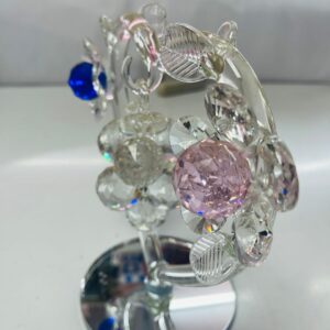 Crystal Heart Flower Ornament – Elegant Gift & Home Decor in Kigali