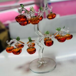Crystal Orange Fruit Tree – Luxury Glass Decoration & Gift in Kigali