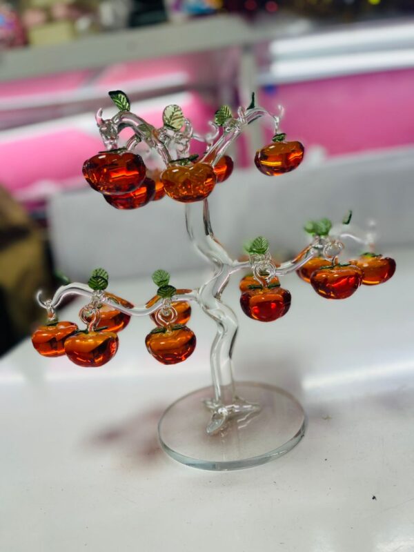 Crystal Orange Fruit Tree – Luxury Glass Decoration & Gift in Kigali