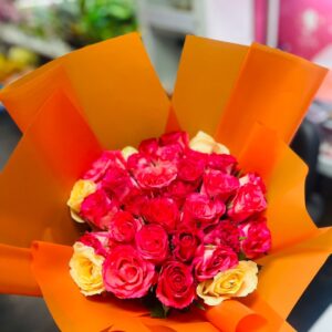 Sunset Rose Bouquet