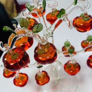 Crystal Orange Fruit Tree – Luxury Glass Decoration & Gift in Kigali
