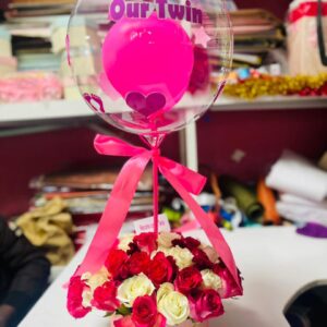 Twin Joy Baby Flower Box – Welcome Twins Edition (Kigali Delivery)