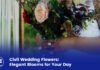 Bridal bouquet arrangement: Civil wedding bouquet with roses, lilies, and orchids in Rwanda