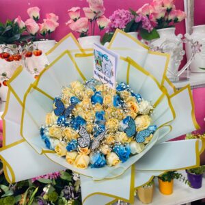 Heavenly Blue Baby Celebration Bouquet