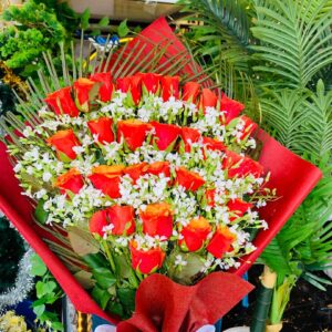 Royal Bride Red Rose Bouquet