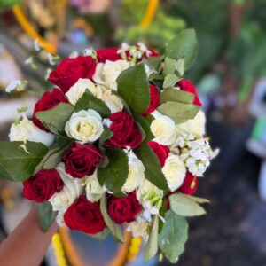 Crimson promise bouquet