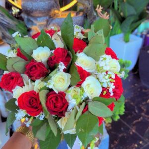 Crimson promise bouquet